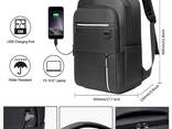 Business Laptop Backpack, School College Office Bag with USB Charging Port - photo 1