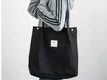 Canvas Tote Bag for Women Girls Washable, Reusable Carry Shoulder Bag with Inner Pocket - photo 1
