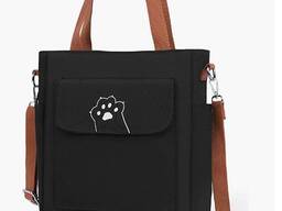 Canvas Tote Bag For Women With Zipper Pocket Handbags Beach Bags Shopping Bag Hobo Womens