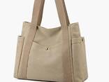 Canvas Women Tote Shoulder Bag Casual Retro Top Handle Satchel Handbags Shopping Bag Tote - photo 5