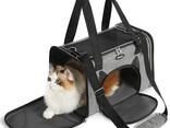 Cat Carrier, Pet Carriers Airline Approved Soft-Sided, Travel Carrier for Average Cats and - photo 1
