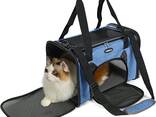 Cat Carrier, Pet Carriers Airline Approved Soft-Sided, Travel Carrier for Average Cats and - фото 2