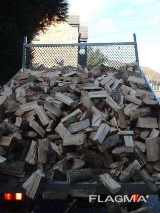 Dry firewood ready to burn