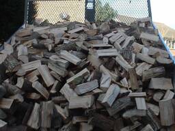Dry firewood ready to burn