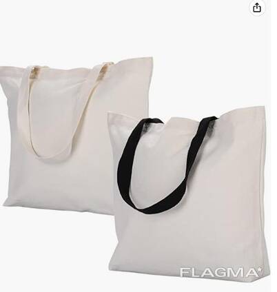 Large Canvas Tote Bags with Handles, Reusable Grocery Bag