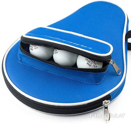 Ping Pong Paddle Carry Case, Table Tennis Racket Case Hold 1 Paddle and 3 Balls