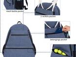 Tennis Bag Tennis Racquet Backpack with Shoes Storage Bag Holds 2 Rackets for Tennis Playe