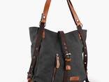 Urse Handbag for Women Canvas Tote Hobo Bag Casual Shoulder Bag School Bag Rucksack Conver - photo 1