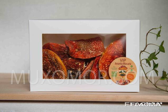 VIP Caps of red fly agaric in a gift box 50 g / VIP Капелюшки червоного мухомора 50 г