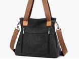 Women Canvas Handbag Shoulder bags Casual Multi-Pocket Top Handle Tote Crossbody Shopping - фото 1