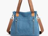 Women Canvas Handbag Shoulder bags Casual Multi-Pocket Top Handle Tote Crossbody Shopping - photo 5