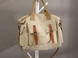 Women's Canvas Handbag Shoulder Bags Casual Vintage Tote Purse Crossbody Satchel Handbags - photo 2