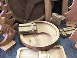 Wood business souvenirs from solid alder and oak
